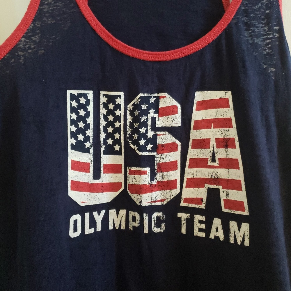 USA Olympic Team Burnout Tank